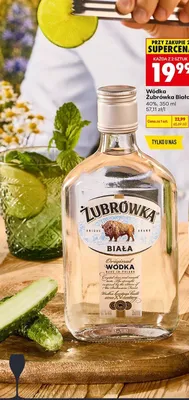 Wódka Żubrówka Biała promocja w Biedronka