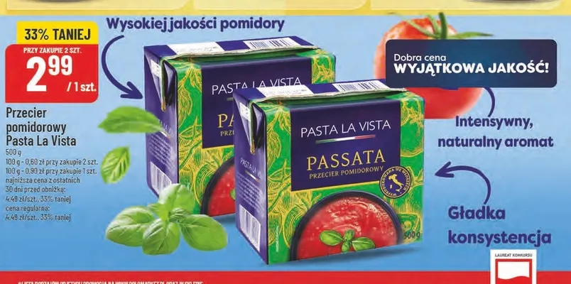 Przecier pomidorowy Pasta La Vista promocja w POLOmarket