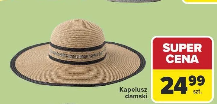 Kapelusz damski promocja w Carrefour