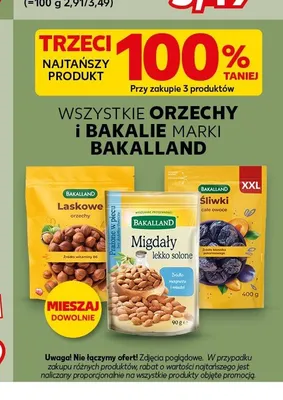 Migdały Bakalland promocja w Kaufland