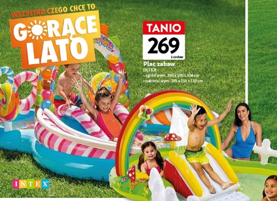 Plac zabaw cukierki INTEX 295x191x130cm promocja w Intermarche