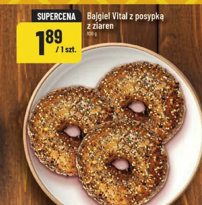 Bajgiel Vital z posypką z ziaren promocja w POLOmarket