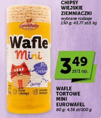 Wafle tortowe mini Eurowafel promocja w Groszek