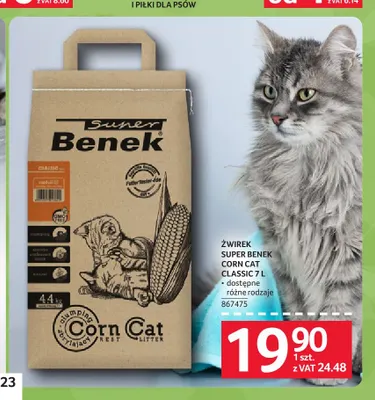 Żwirek Super Benek Corn Cat Classic promocja w Selgros