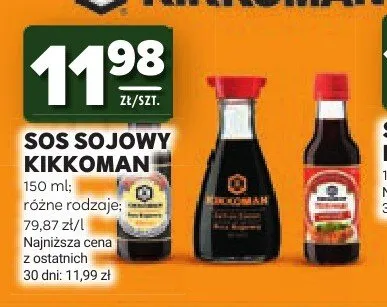 Sos sojowy Kikkoman promocja w Stokrotka