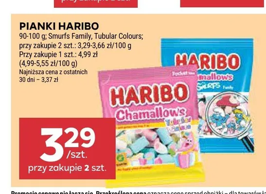 Pianki Haribo Smerfy promocja w Stokrotka