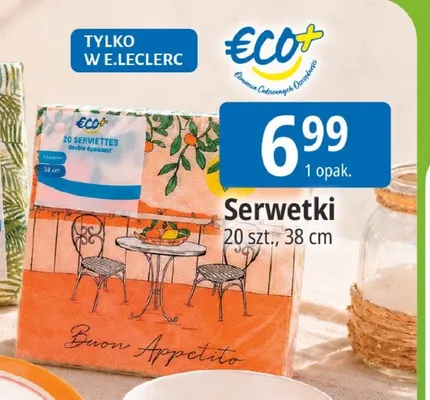 Serwetki Eco+ promocja w Leclerc