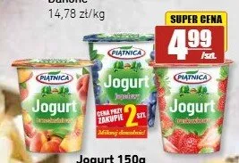 Jogurt truskawkowy Piątnica promocja w API Market