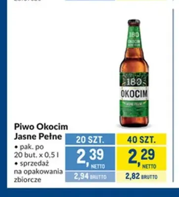 Piwo Okocim promocja w Makro
