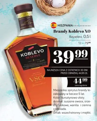 Brandy Koblevo XO promocja w POLOmarket