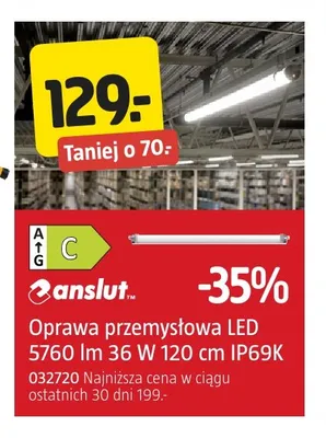Oprawa przemysłowa LED Anslut promocja w Jula