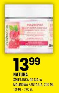 Śmietanka do ciała malinowa delikatność promocja w Drogerie Natura
