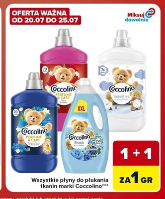 Płyn do płukania tkanin Coccolino Fresh Sky promocja w Carrefour Market