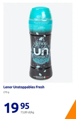 Perełki zapachowe do prania Lenor Unstoppables Fresh promocja w Action