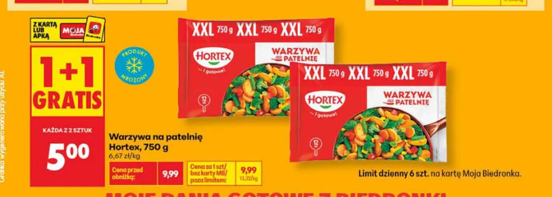 Warzywa na patelnię Hortex promocja w Biedronka
