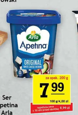 Ser Apetina Arla Original promocja w Gram Market