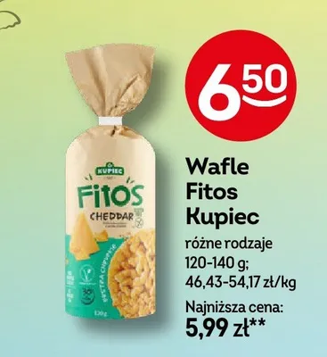 Wafle Fitos Cheddar Kupiec promocja w Żabka