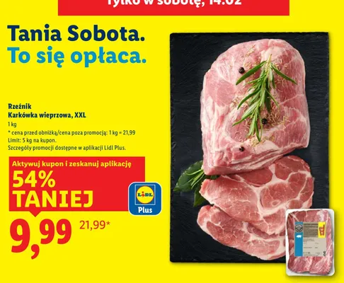 Karkówka wieprzowa XXL promocja w Lidl