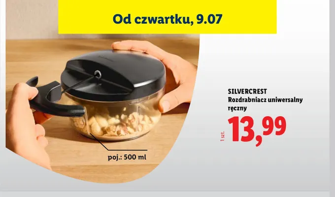 Rozdrabniacz uniwersalny ręczny Silvercrest 500 ml promocja w Lidl