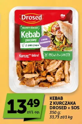 Kebab z kurczaka pieczony z sosem czosnkowym Drosed promocja w ABC