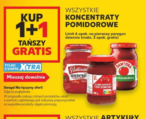 Koncentrat pomidorowy Podliszki promocja w Kaufland