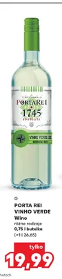Wino białe Porta Rei Vinho Verde promocja w Kaufland