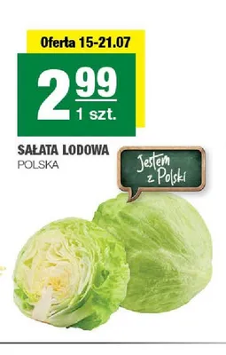 Sałata lodowa polska promocja w SPAR