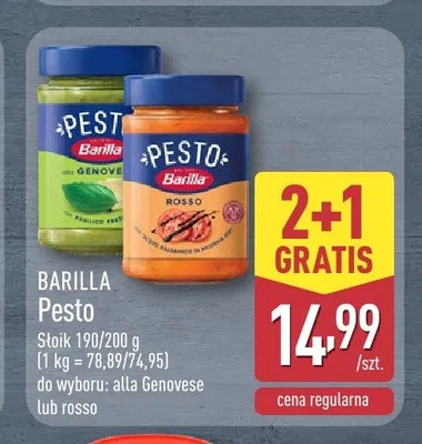 Pesto rosso Barilla promocja w Aldi