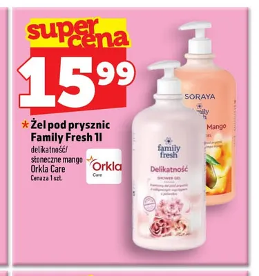 Żel pod prysznic Family Fresh słoneczne mango promocja w TOPAZ