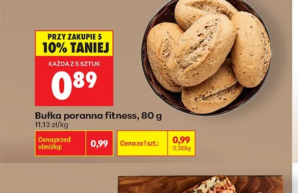 Bułka poranna fitness promocja w Biedronka