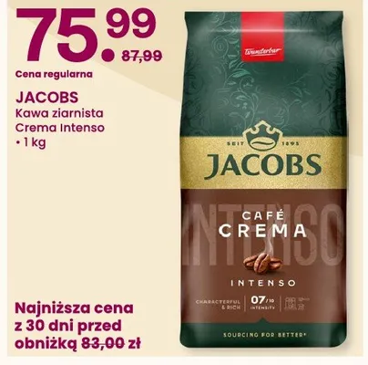 Kawa ziarnista Crema Intenso Jacobs promocja w Frisco