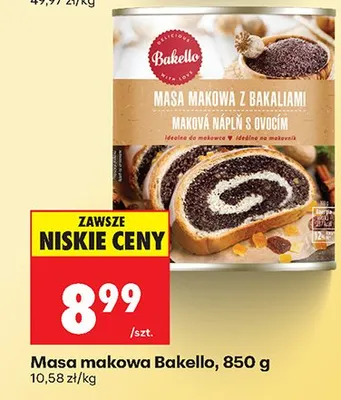 Masa makowa z bakaliami promocja w Biedronka