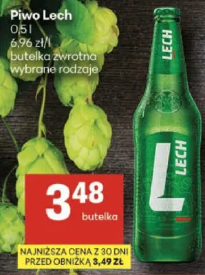 Piwo Lech promocja w Delikatesy Centrum