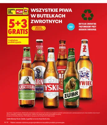 Piwo Żubr promocja w Biedronka