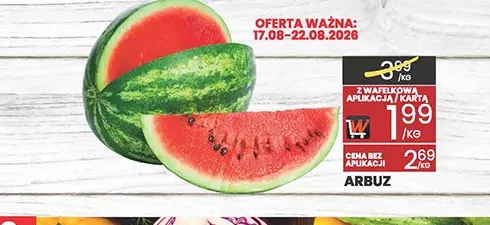 Arbuz promocja w Wafelek