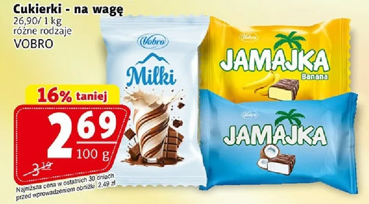 Cukierki na wagę różne rodzaje promocja w Prim Market