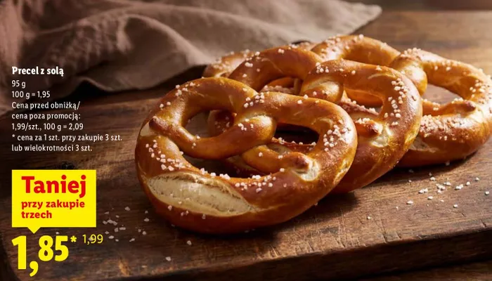 Precel z solą promocja w Lidl