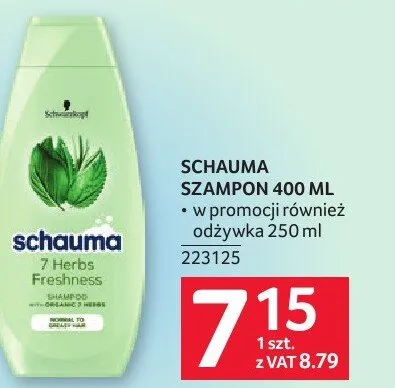 Szampon Schauma 400ml promocja w Selgros