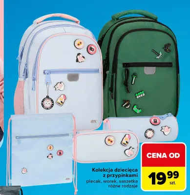 Saszetka dziecięca z przypinkami promocja w Carrefour