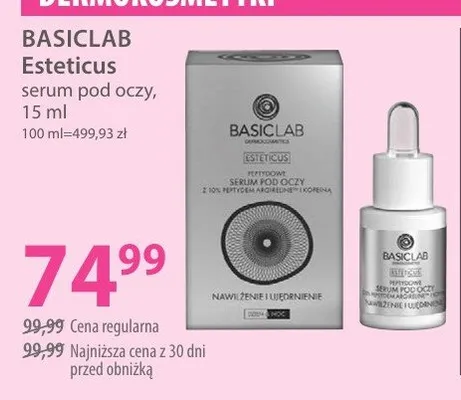 Serum pod oczy Esteticus promocja w Hebe