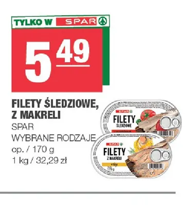 Filety z makreli Spar promocja w SPAR