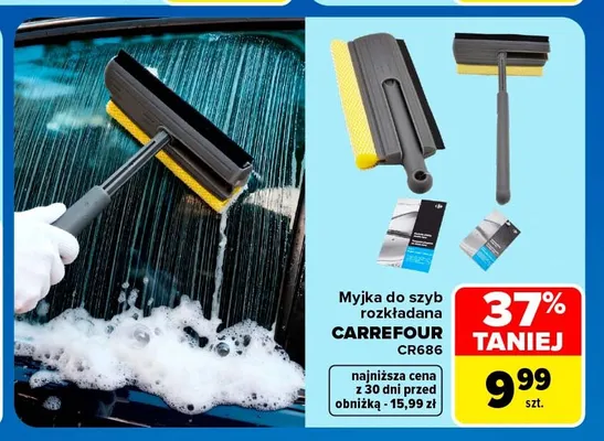 Myjka do szyb rozkładana Carrefour CR686 promocja w Carrefour Market
