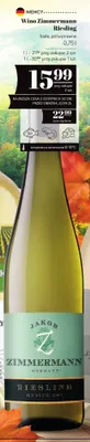 Wino białe Zimmermann Riesling półwytrawne promocja w POLOmarket