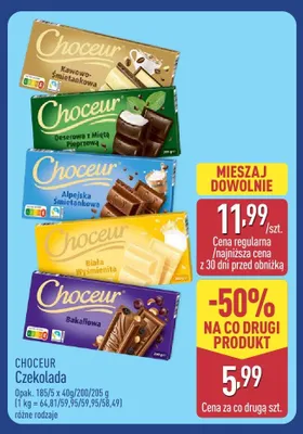 Czekolada kawowo-śmietankowa Choceur promocja w Aldi