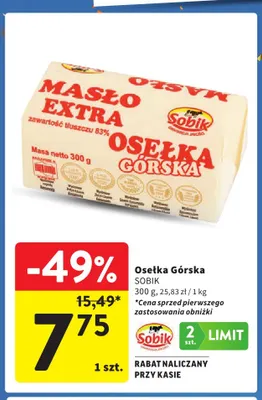 Osełka Górska Sobik promocja w Intermarche