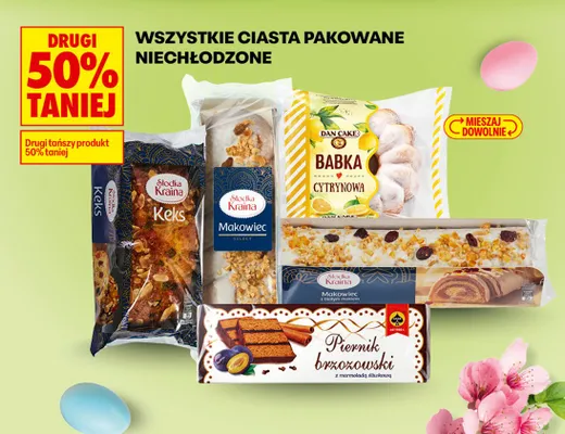 Ciasta pakowane niechłodzone Makowiec promocja w Biedronka