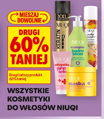 Kosmetyki do włosów Niuqi promocja w Biedronka