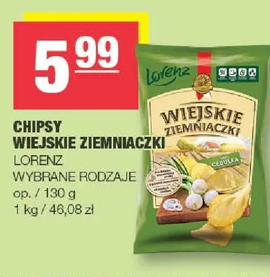Chipsy Wiejskie Ziemniaczki Lorenz promocja w SPAR