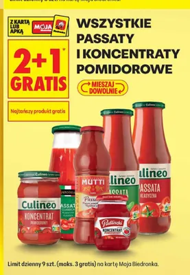 Koncentrat pomidorowy Culineo promocja w Biedronka