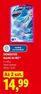Kostki do WC Domestos Blue Mix promocja w Lidl
